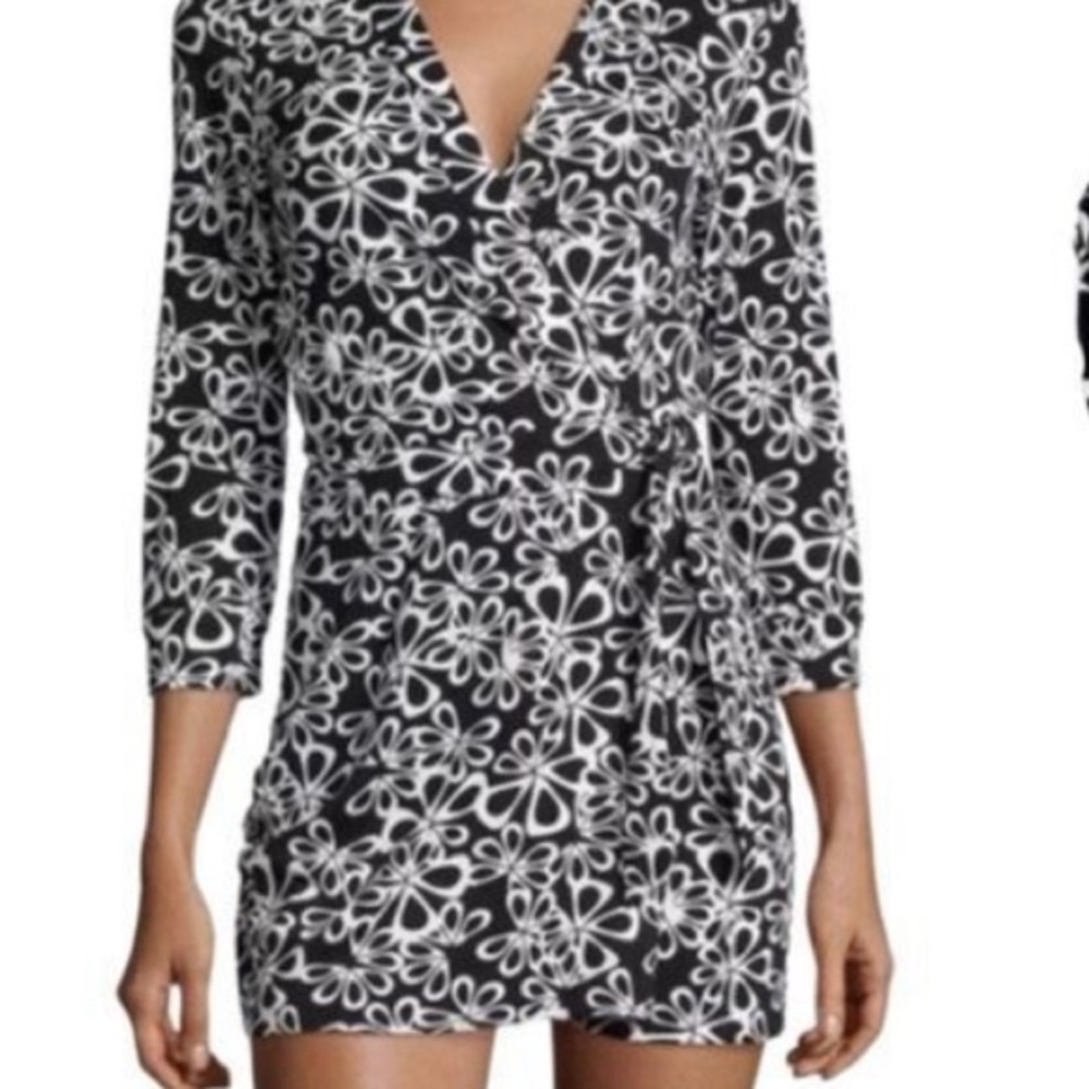 NWOT Diane Von Furstenberg Black Halo Floral Romper Jumpsuit
